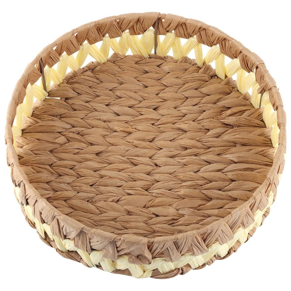 Petit Panier Rond d'Herbe Marine Jaune Kasa 30 cm