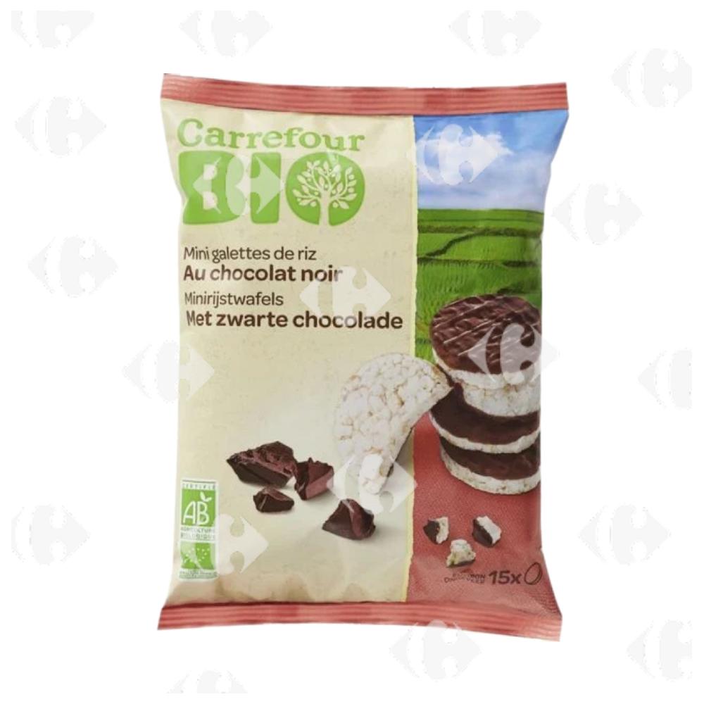 [637794] Galettes de Riz au Chocolat Noir Carrefour Bio 60g