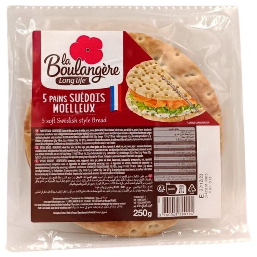 [628423] Pains Suédois La Boulangère 250g 5 unités.