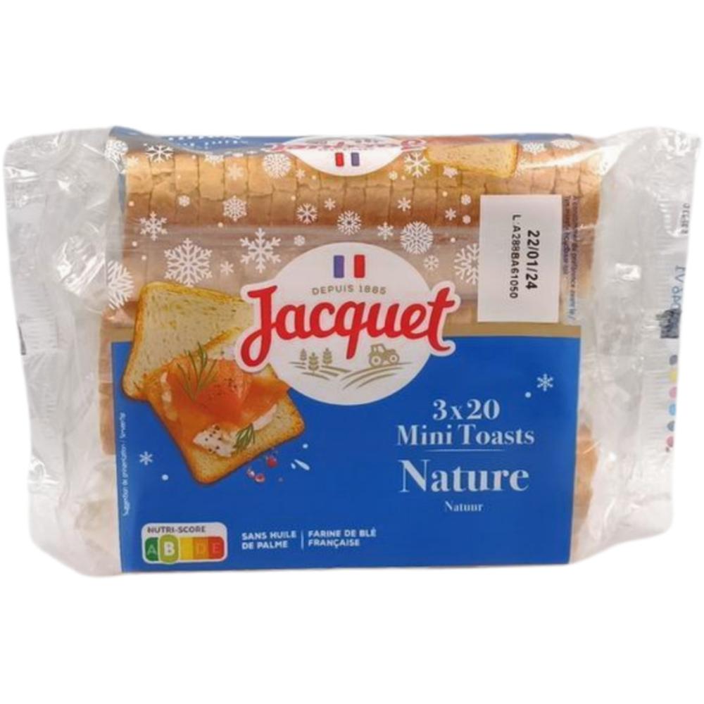 [640691] Assortiment Mini Canapés Nature Jacquet 255g.