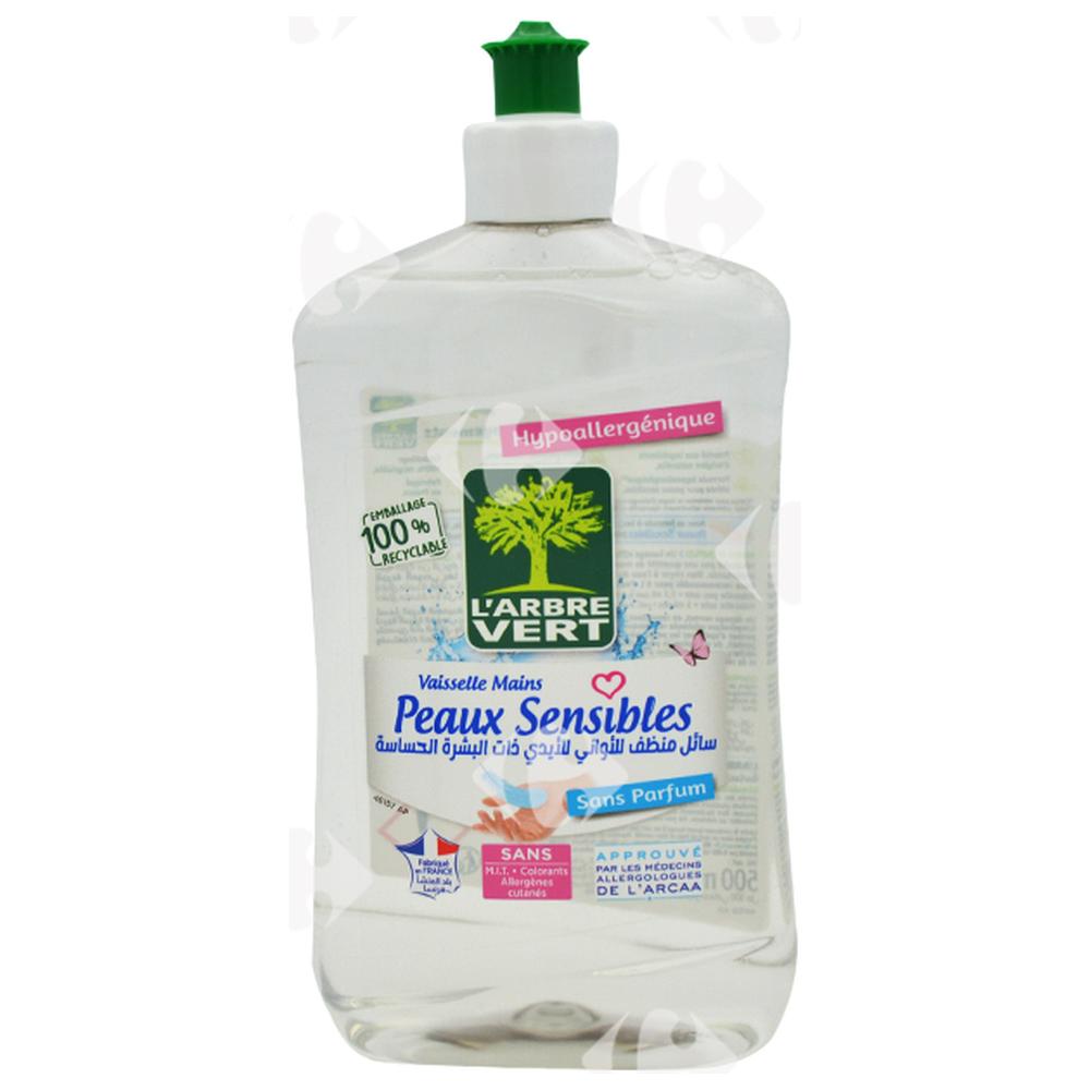 [195488] Liquide Vaisselle Peau Sensible Arbre Vert 500ml