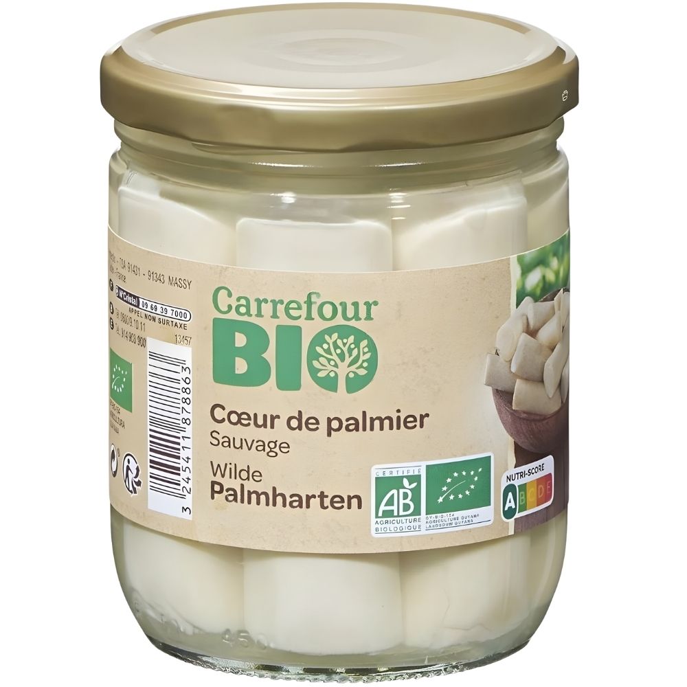 [666932] Cœurs de Palmier Bio Sauvage Carrefour Bio 250g