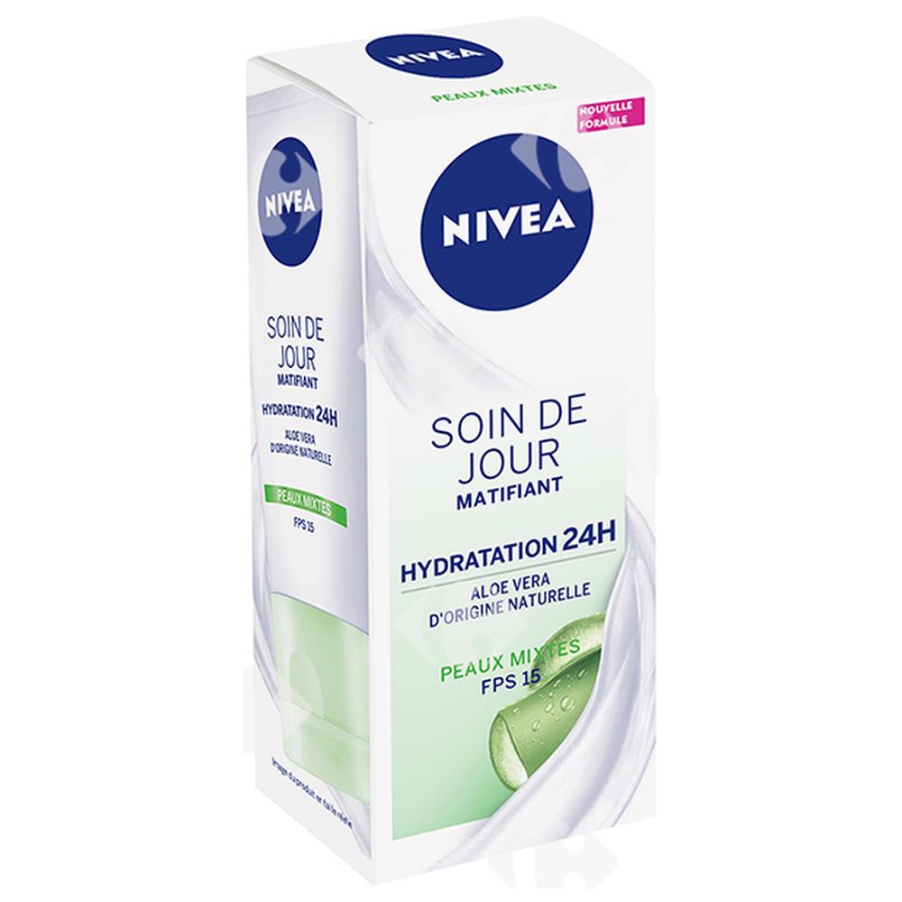 Soin de Jour Hydratant Et Matifiant SPF15 Nivea 50ml.