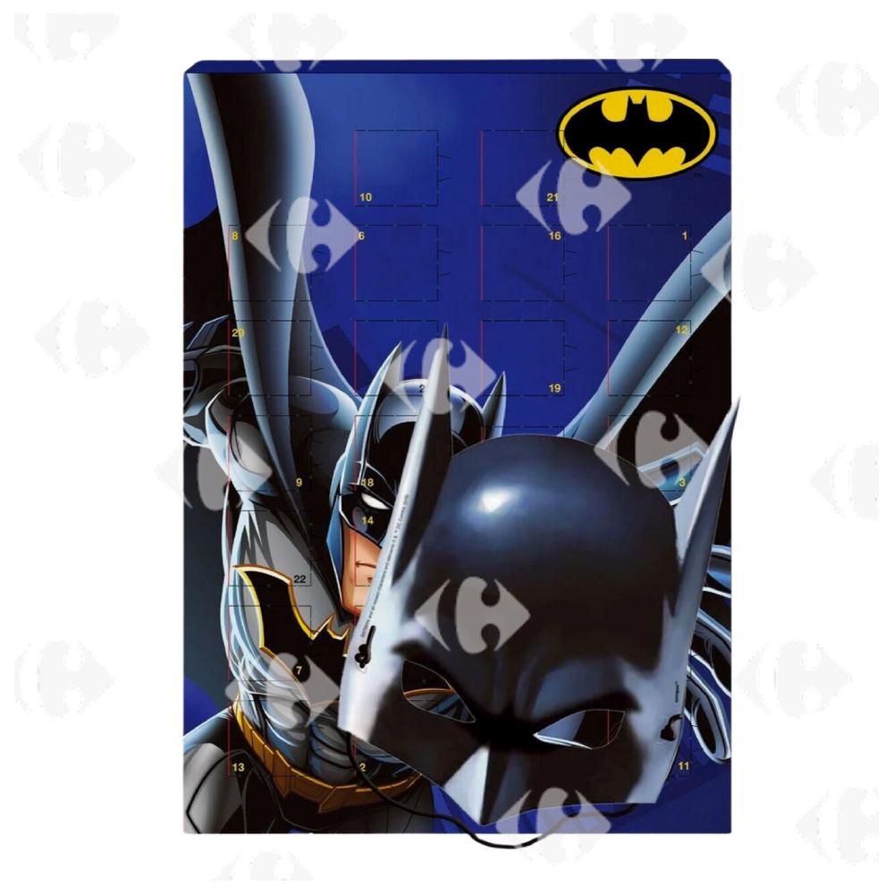 [707992] Calendrier de l'Avent au Chocolat au Lait + Masque Batman Bip.