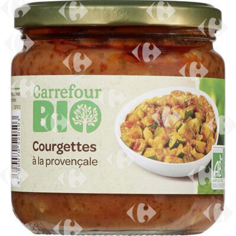 [666939] Légume Cuisiné Bio Courgettes à la Provençale Carrefour Bio 400g