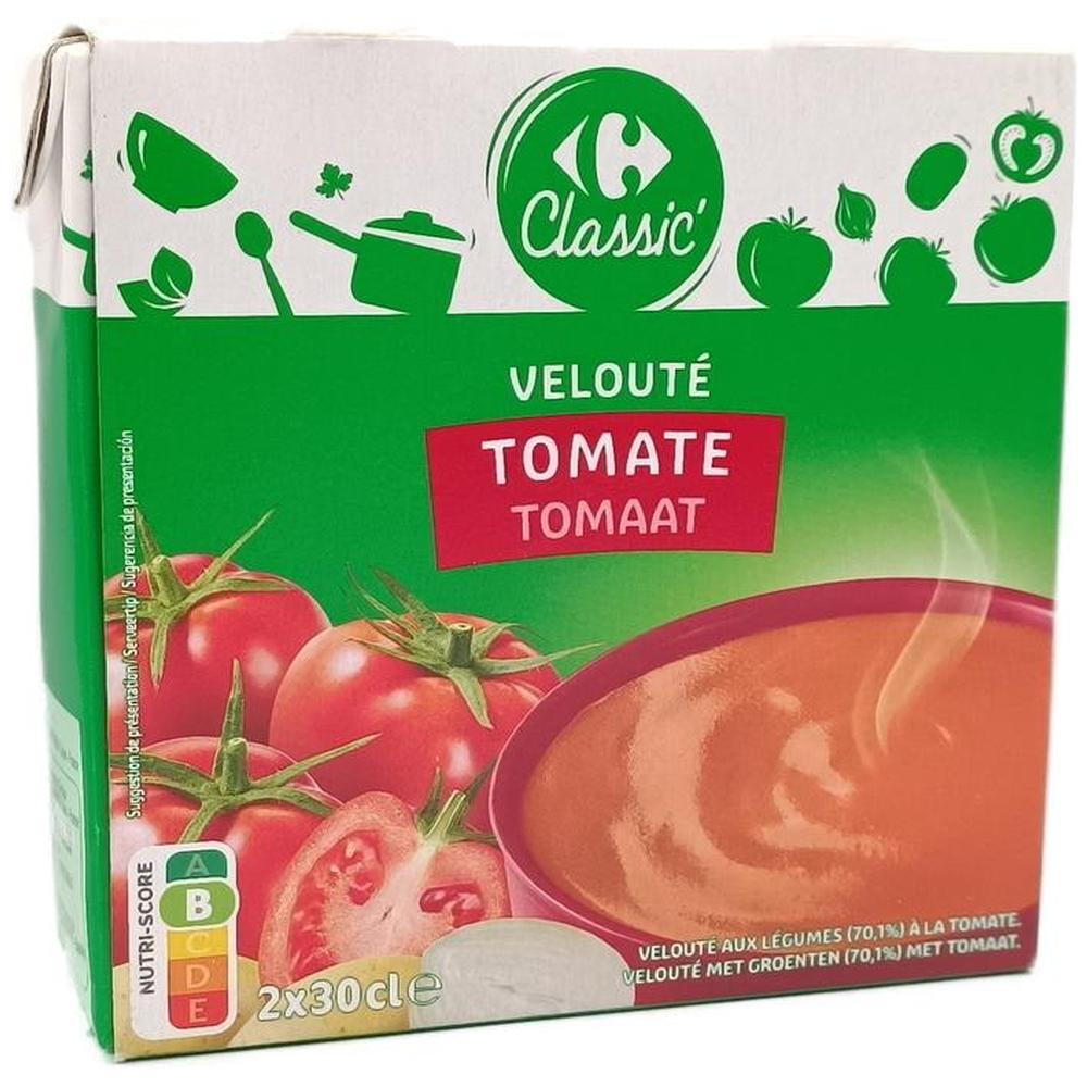 [704432] Soupe Velouté de Tomate Carrefour 2x30cl.