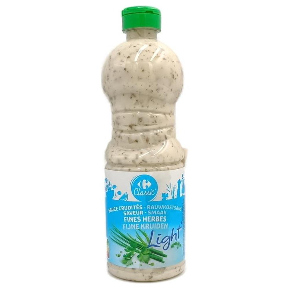 [704466] Sauce Crudités Light Saveur Fines Herbes Carrefour 500ml