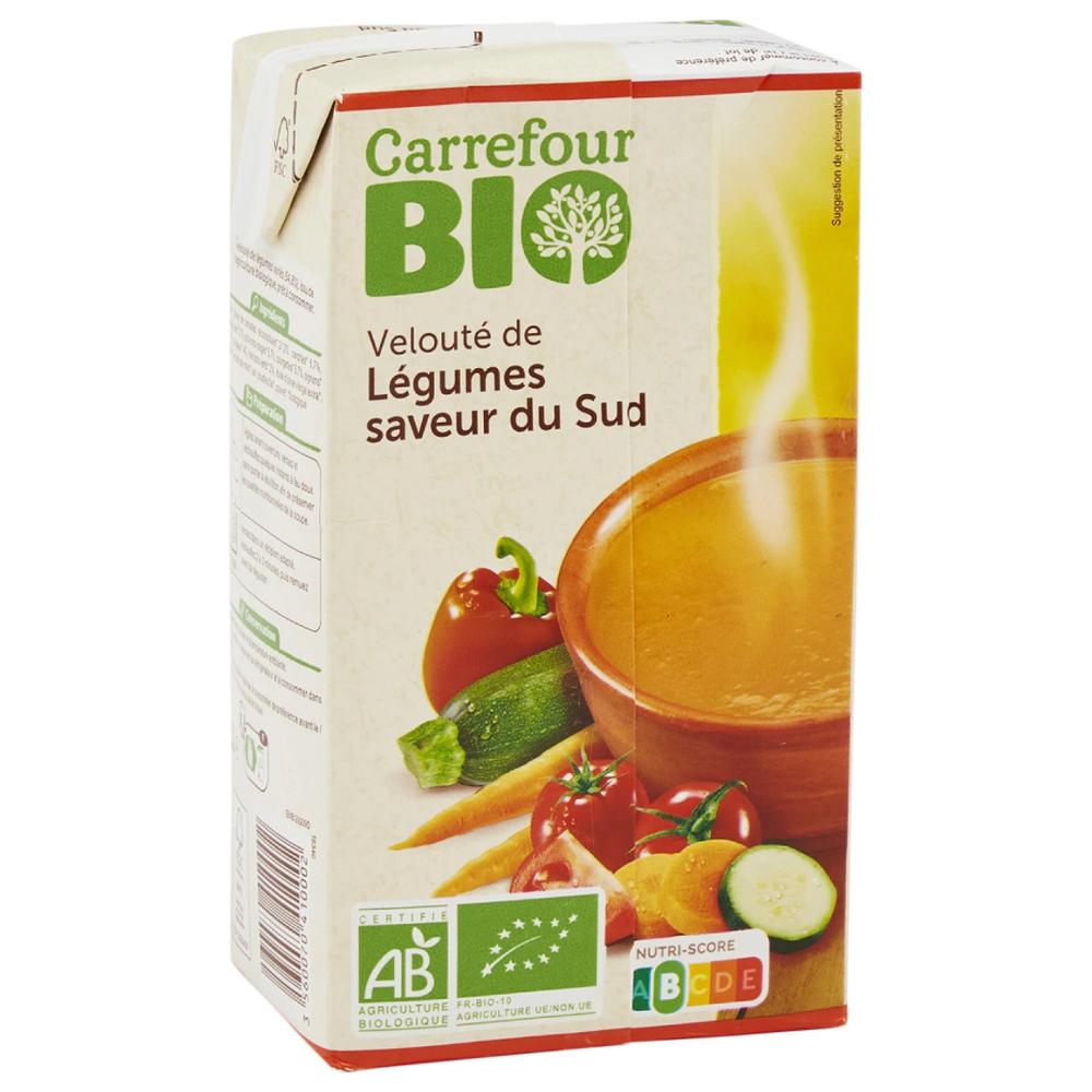 Velouté Légumes du Sud Carrefour BIO 1L.
