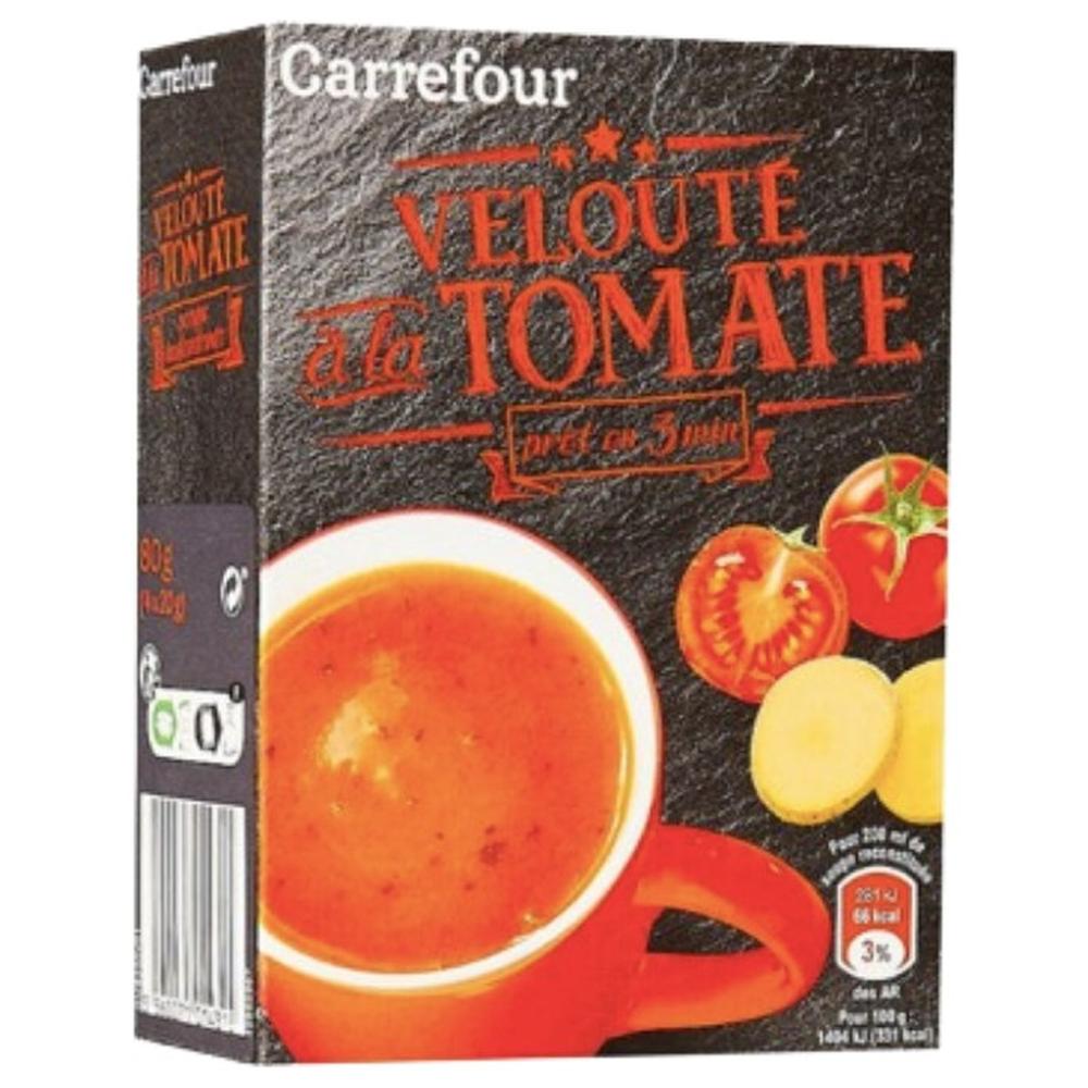[644096] Soupe Déshydratée à la Tomate Carrefour 4 unités de 20g