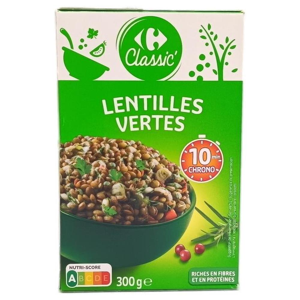 [644118] Lentilles Vertes Carrefour 300g.