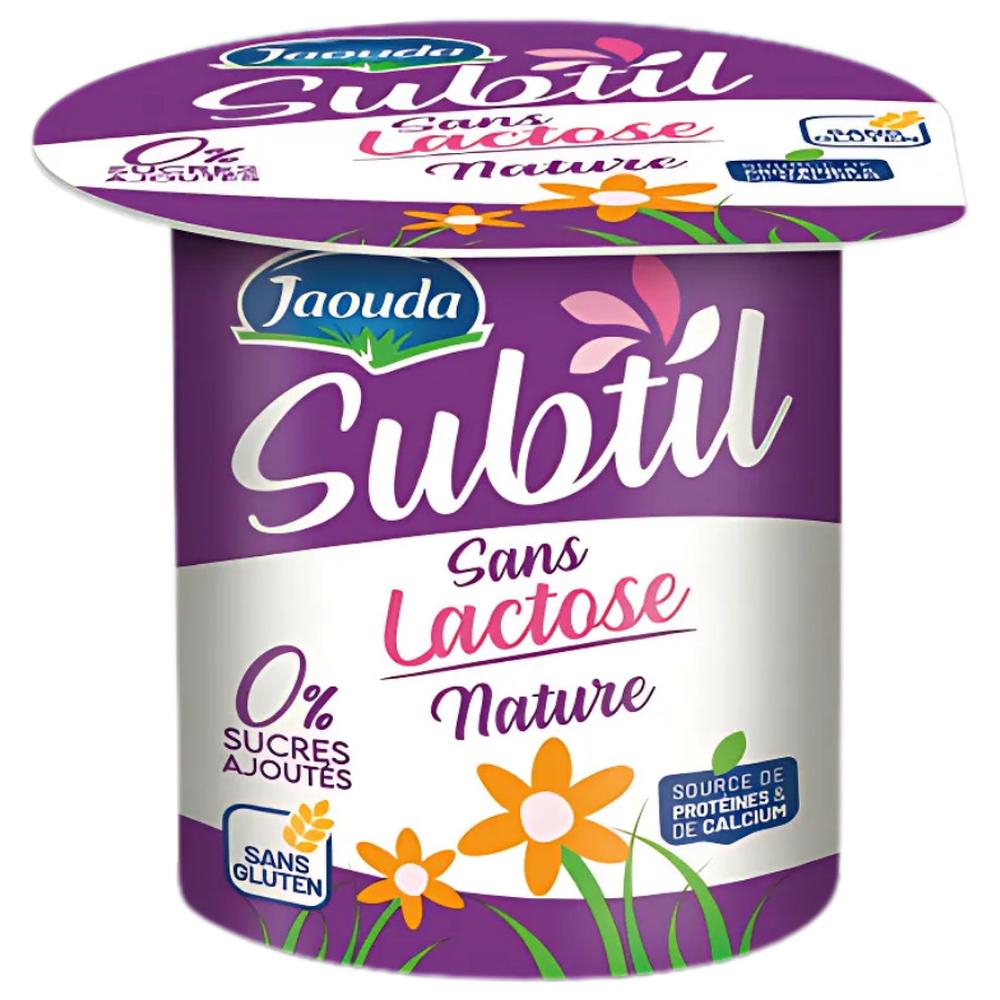 [728841] Yaourt Brassé Nature Sans Lactose Subtil Jaouda 110g