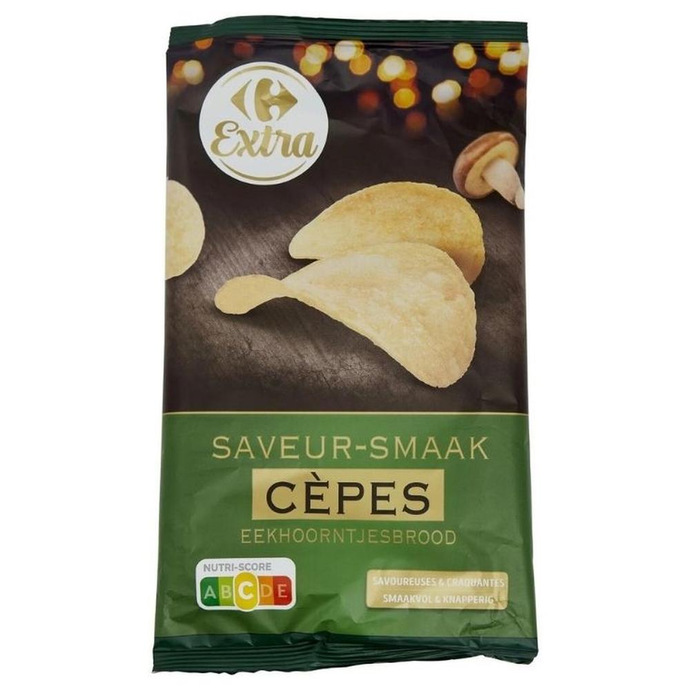 [713076] Chips Saveur Cèpes Carrefour Extra 100g