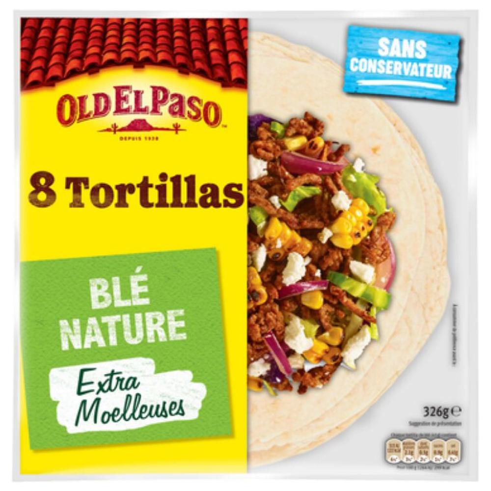[676969] Tortillas au Blé Tendre Old El Paso 8 unités 326g.