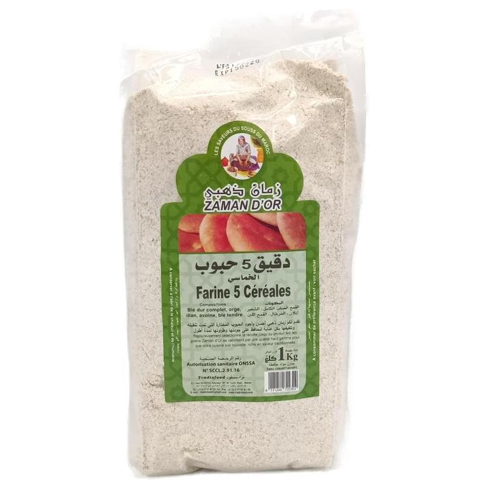 [538573] Farine 5 Céréales Zaman d'Or 1kg.