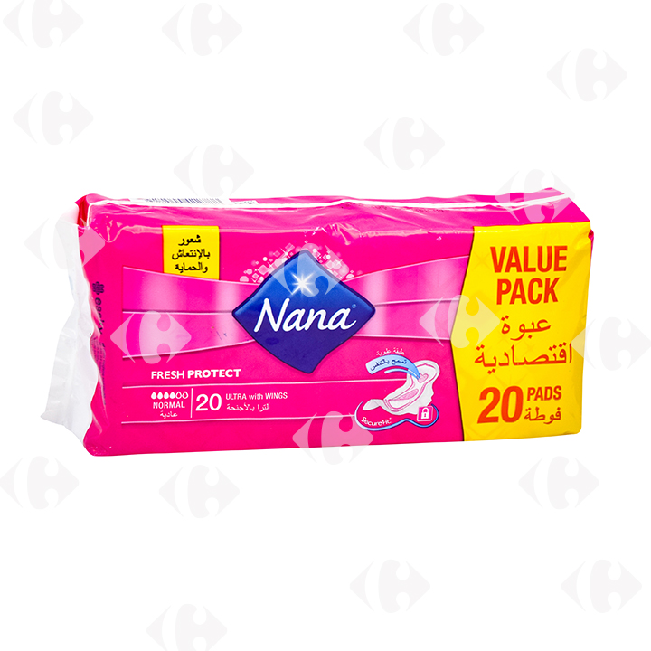Serviettes Hygiéniques ultra normal Duopack Nana 20 unités.