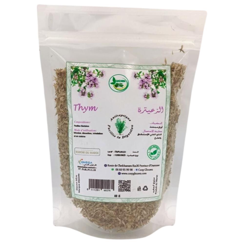 Feuilles Séchées Thym Ghzaoua 40g