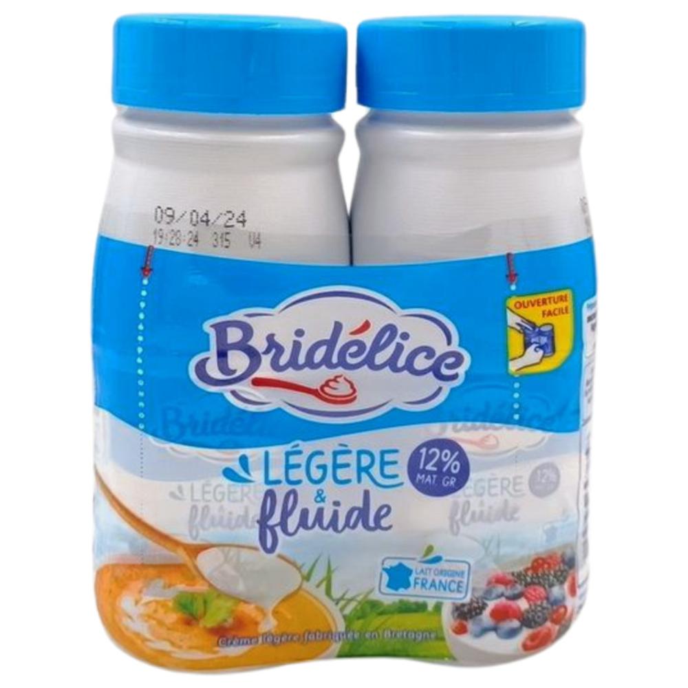 [710623] Crème Fraîche Légère 12% Matière Grasse Bridelice 2x25cl.