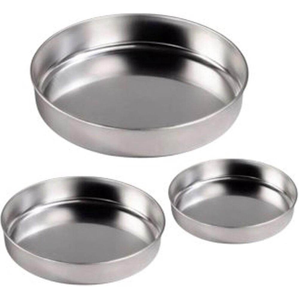 [710972] Set Moule Rond Inox 18cm 20cm 24cm 3 unités.