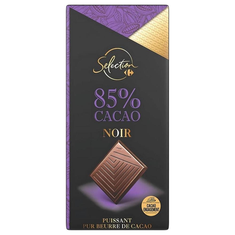Chocolat Noir 85% Cacao Carrefour Selection 80g