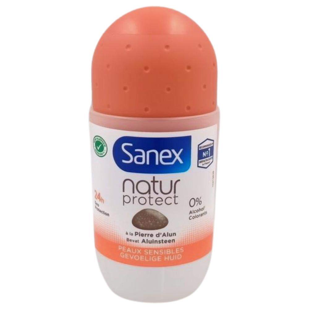 Roll-On Natur Protect pour Peaux Sensibles Sans Paraben Sanex 50ml.