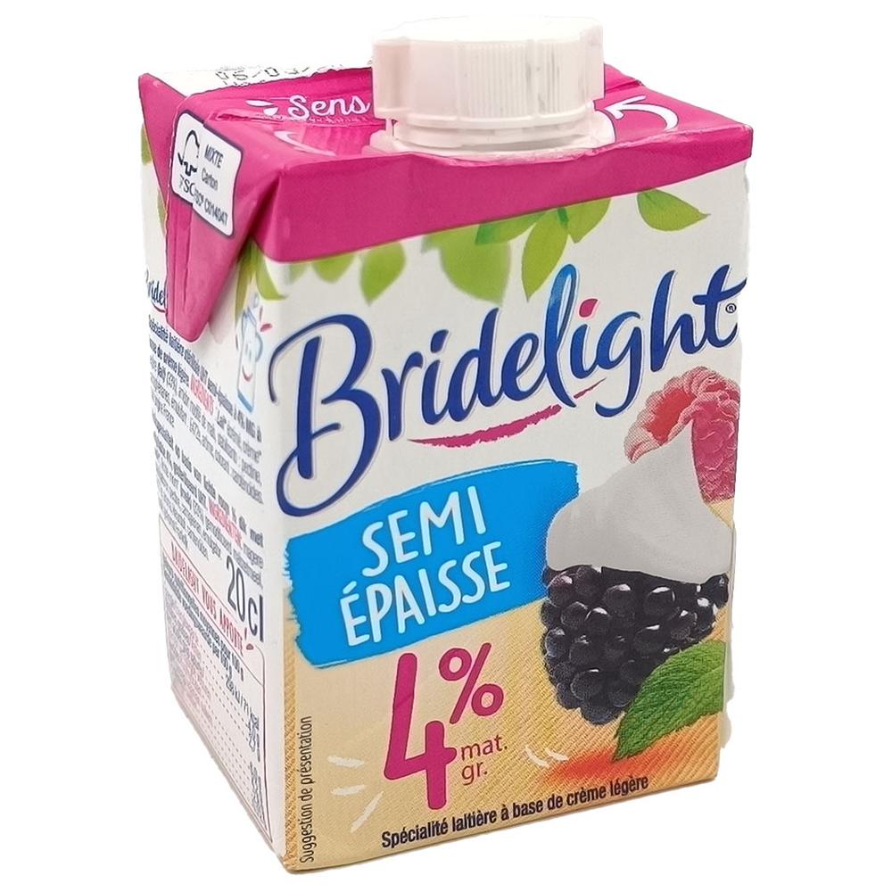 [395233] Crème Fraîche Légère Semi-épaisse à 4% M.G. Bridelight 20cl.
