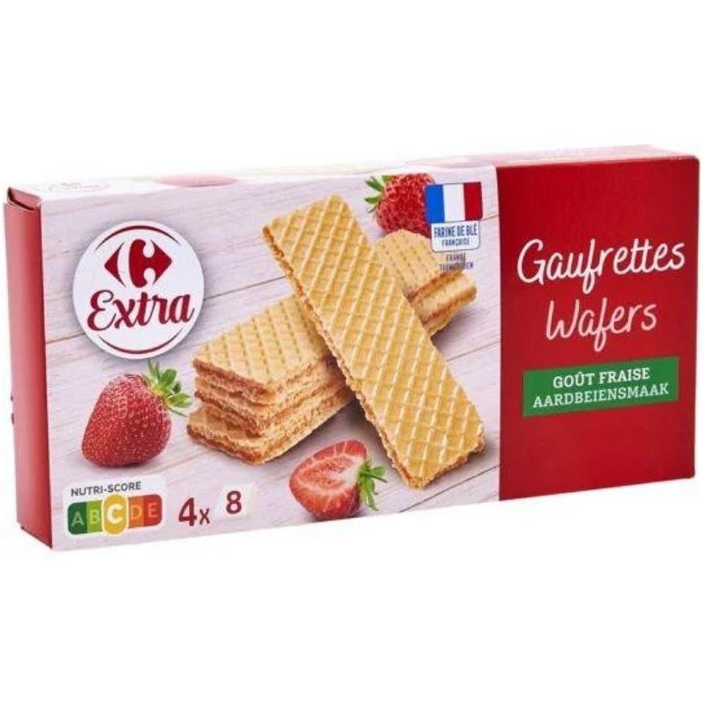 Gaufrettes Fraise Carrefour Extra 160g