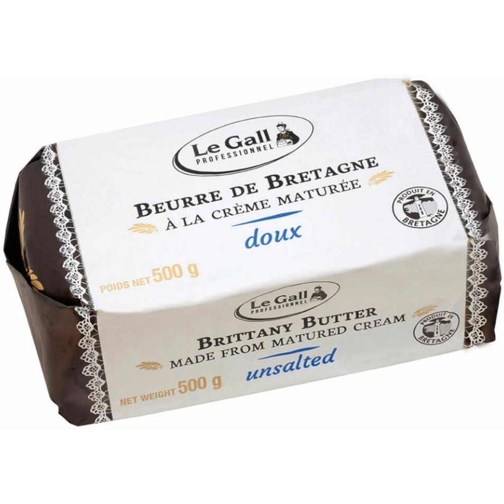 [710772] Beurre Crème Maturée Moulé Doux Le Gall 500g.