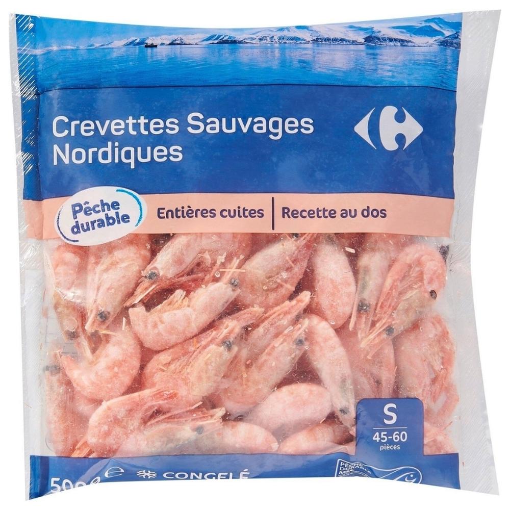 Crevettes Entières 90/130 Carrefour 500g