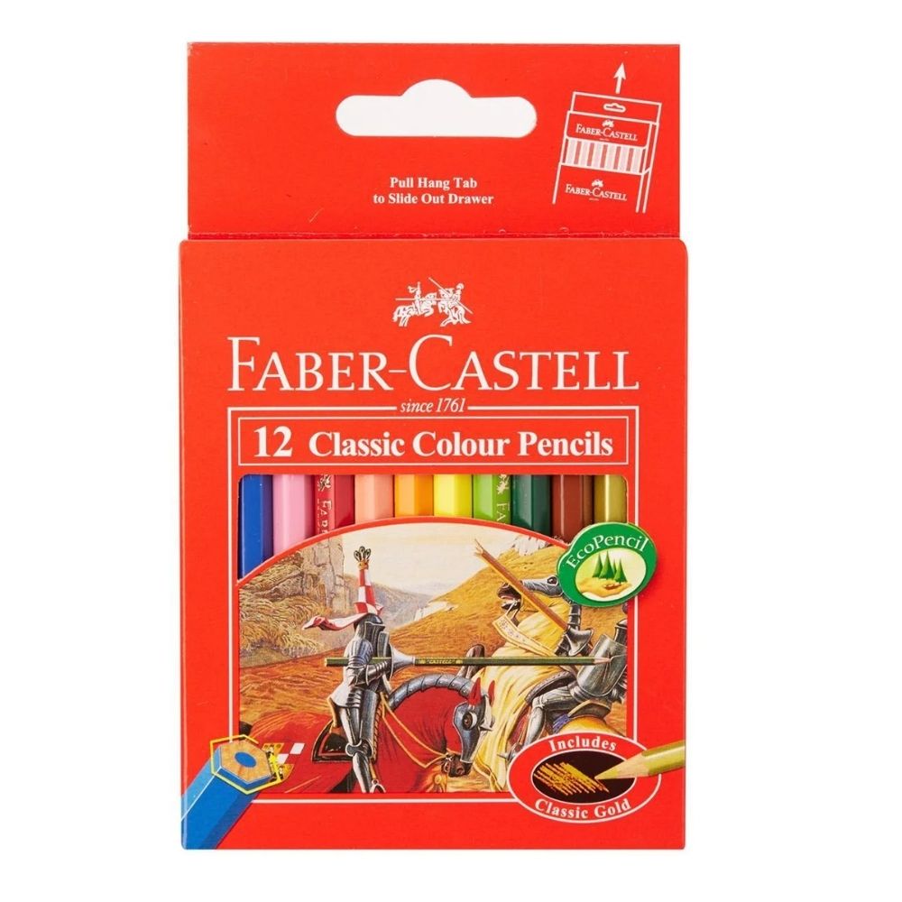[404347] Crayons de couleur Classic Court Faber Castell 12 Unités
