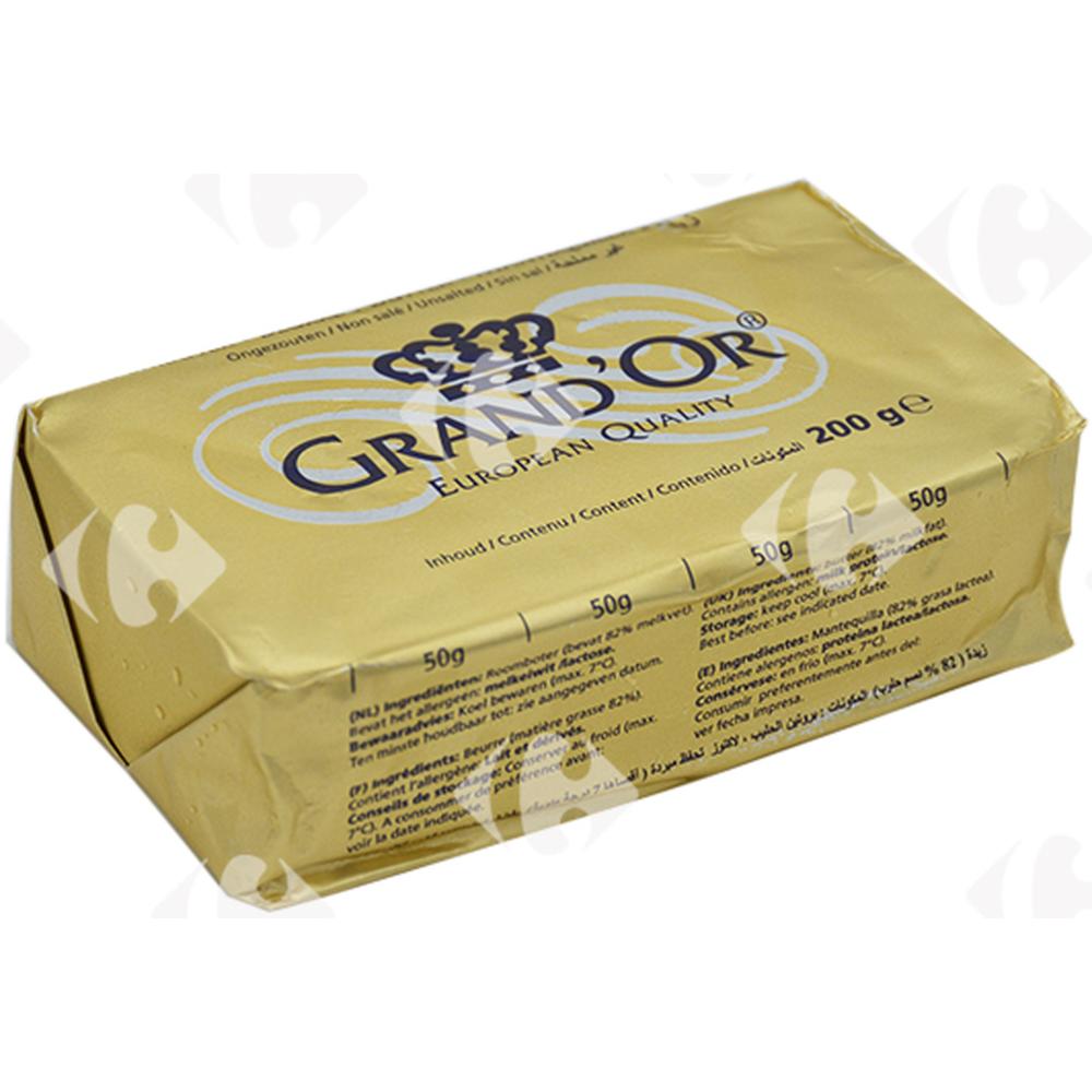 Beurre Plaquette 82% Mg Grand Or 200g