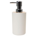 Distributeur de Savon Bambou Beige Gravé PVC Kasa