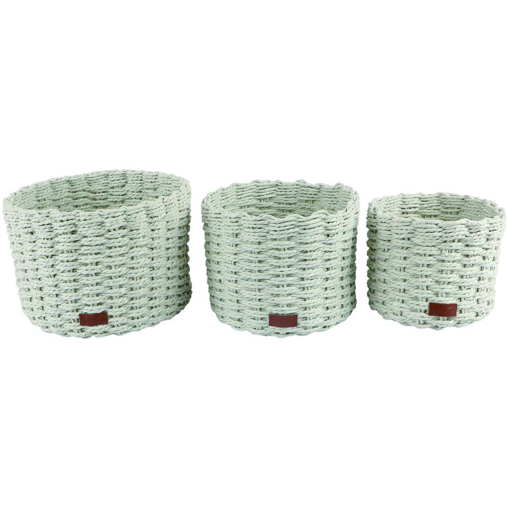 Set 3 Paniers Ronds Ecru Palermo Kasa