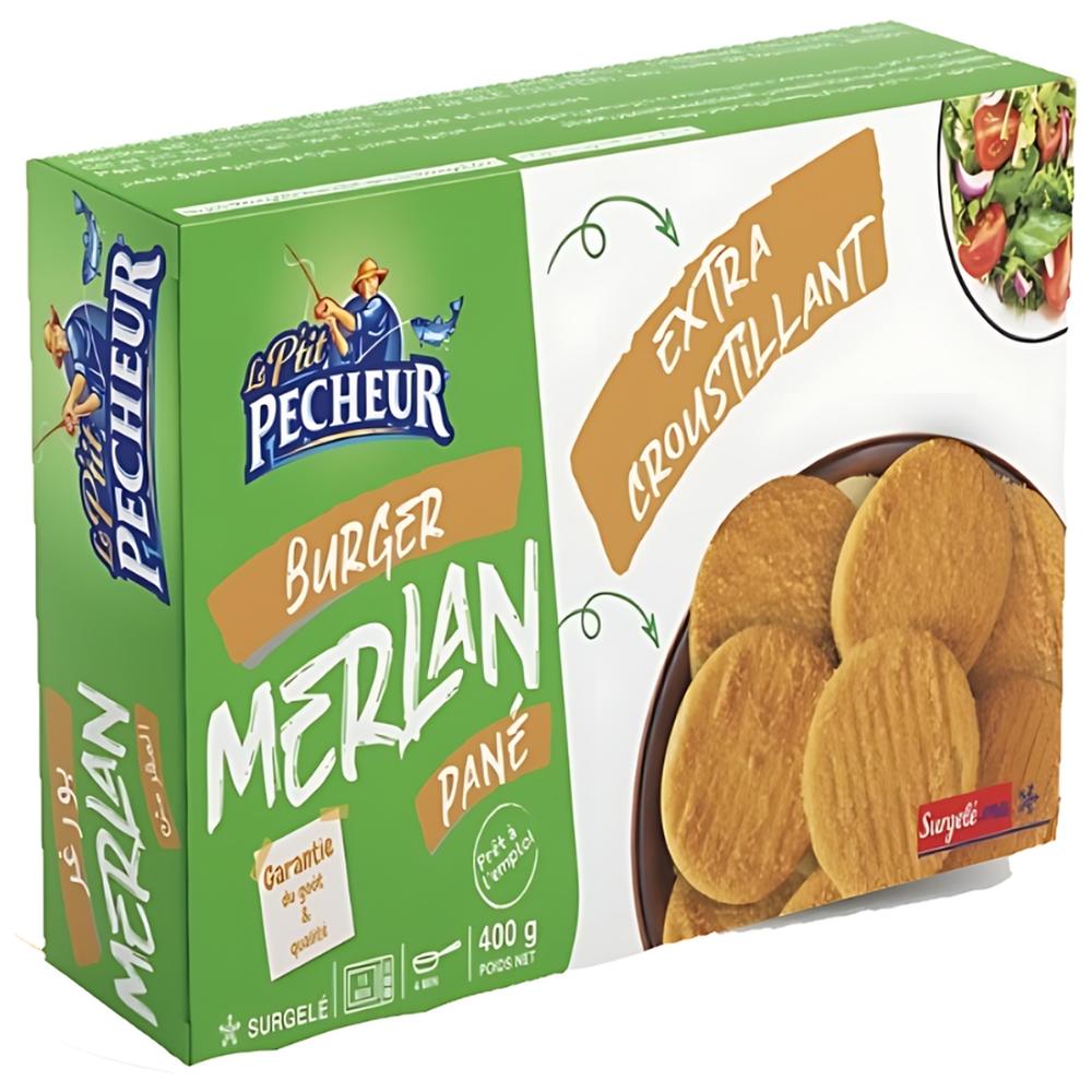 Burger de Merlan Pané Le Ptit Pêcheur 400g