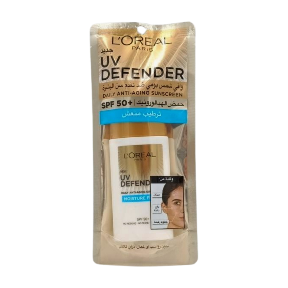 [672870] Ecran UV Defender Moisture Fresh SPF50+ L'Oreal Paris 500ml