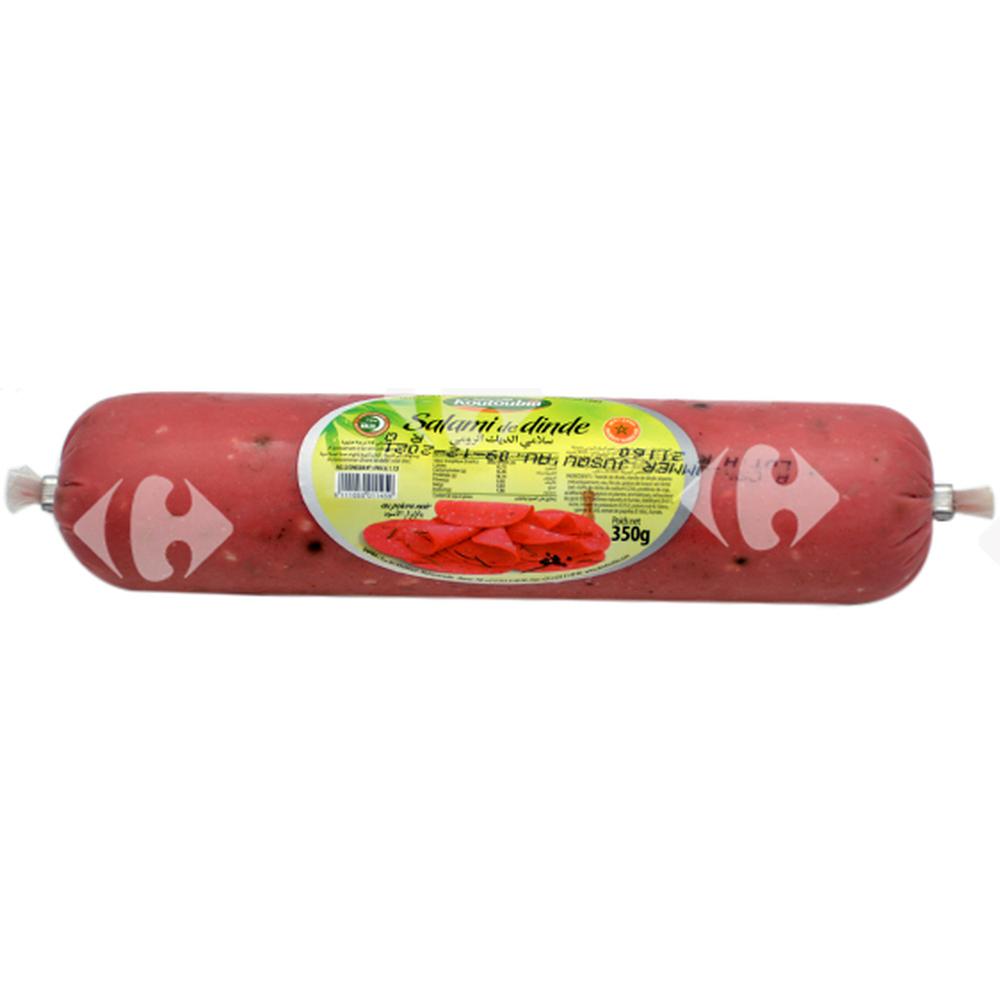 Salami de Dinde au Poivre Noir - Charcuterie - Koutoubia 350g