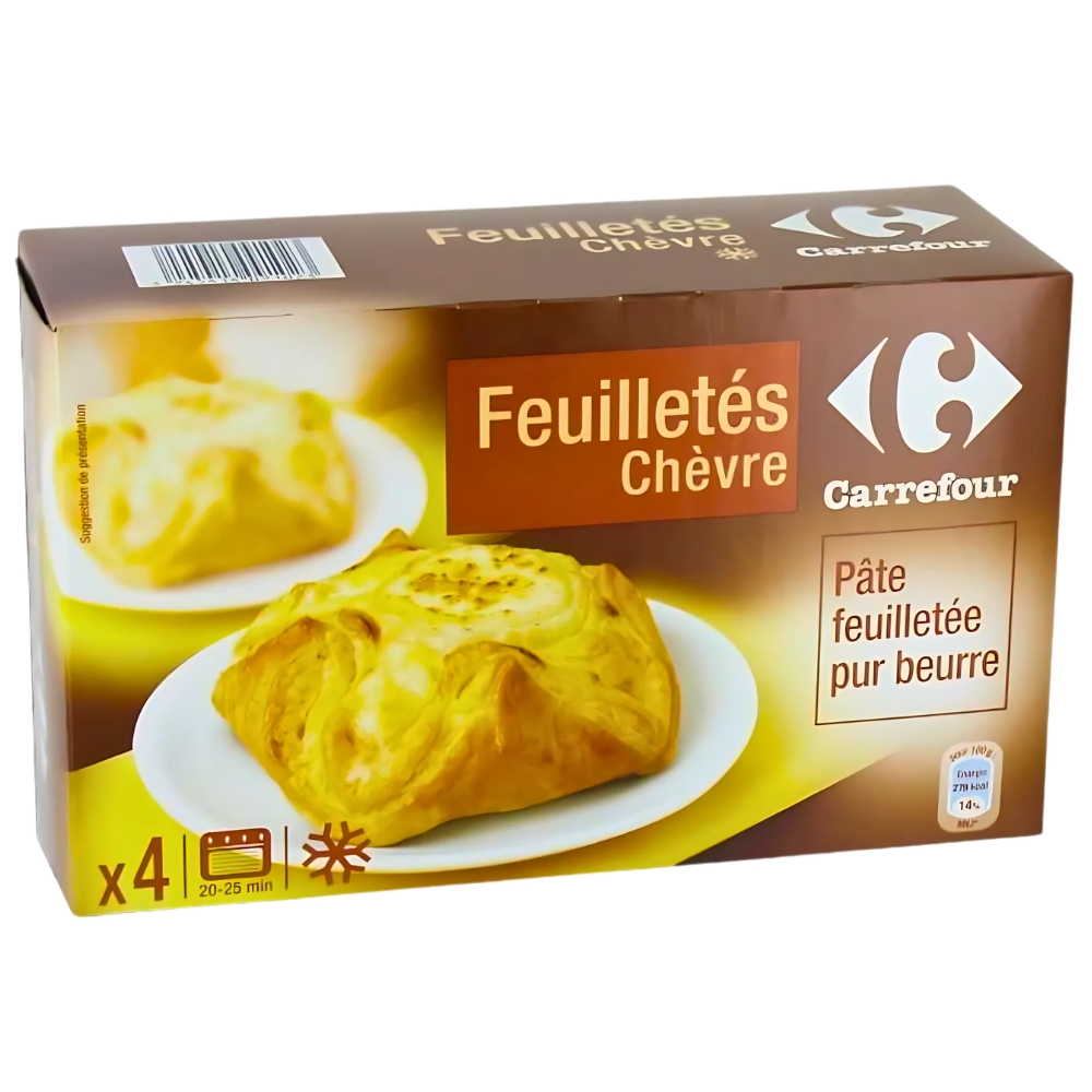 [513491] Feuilletés au Chèvre Carrefour 4x100g