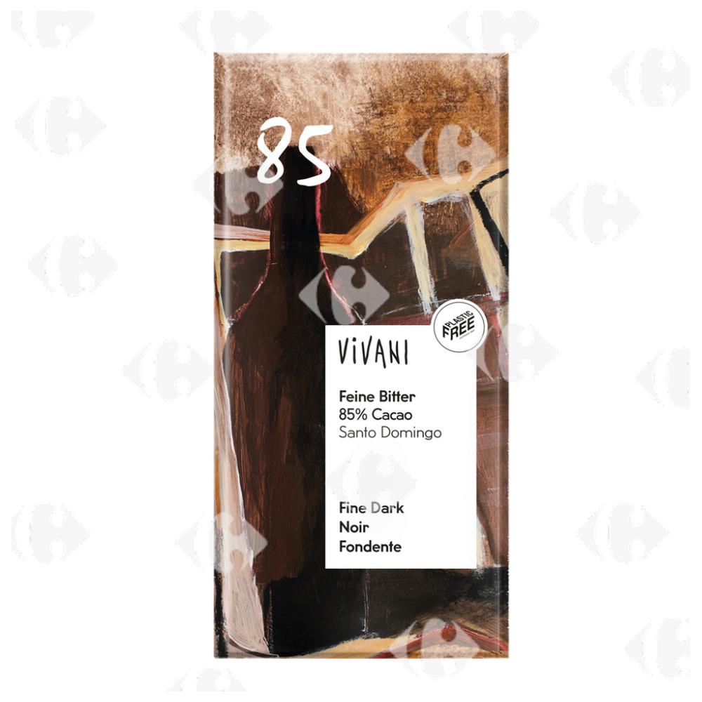 [683286] Tablette de Chocolat Noir 85% Bio Vivani 100g
