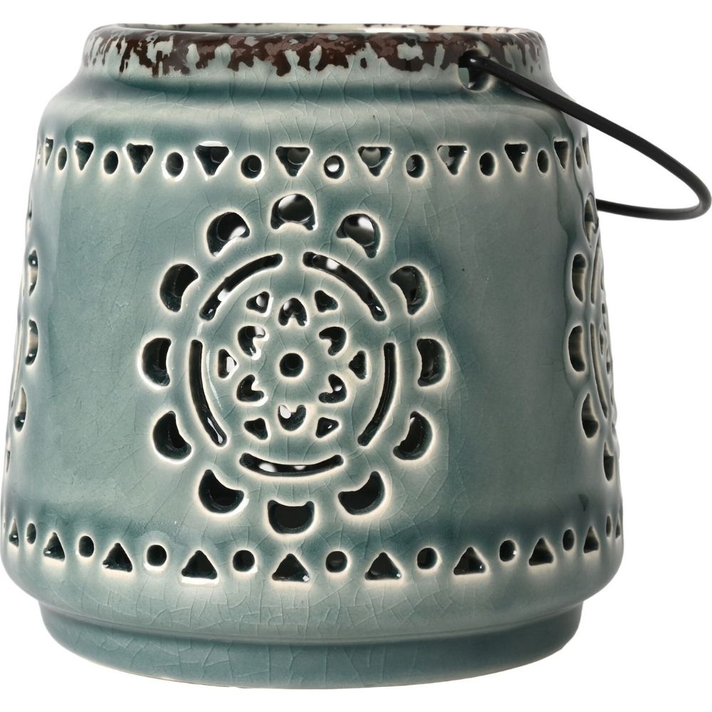 Lanterne en Céramique Verte Kasa 9cm