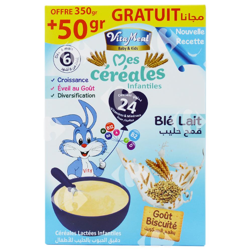 [543502] Farine Céréales de Blé et Lait Vitameal Baby 350g