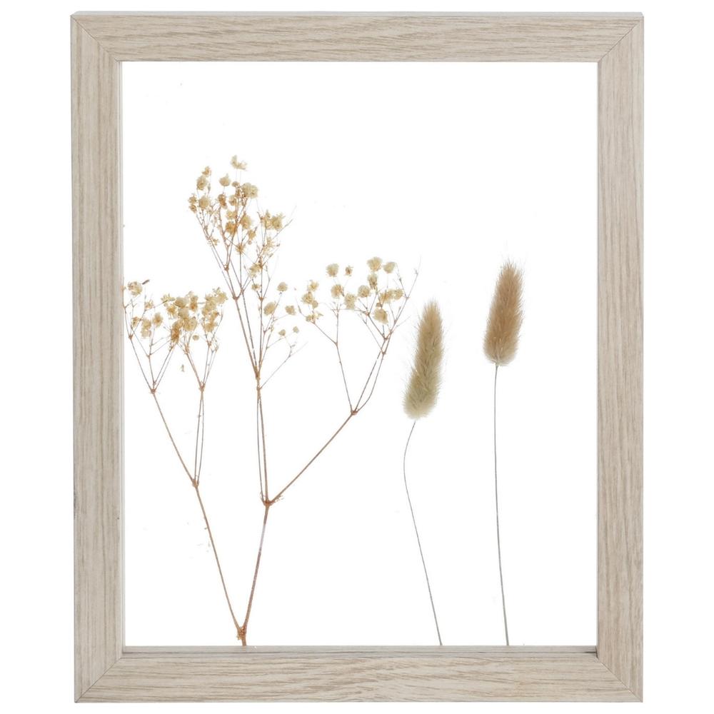[721723] Cadre Décoratif Rect Fleurs Séchées Kasa 22x27 cm