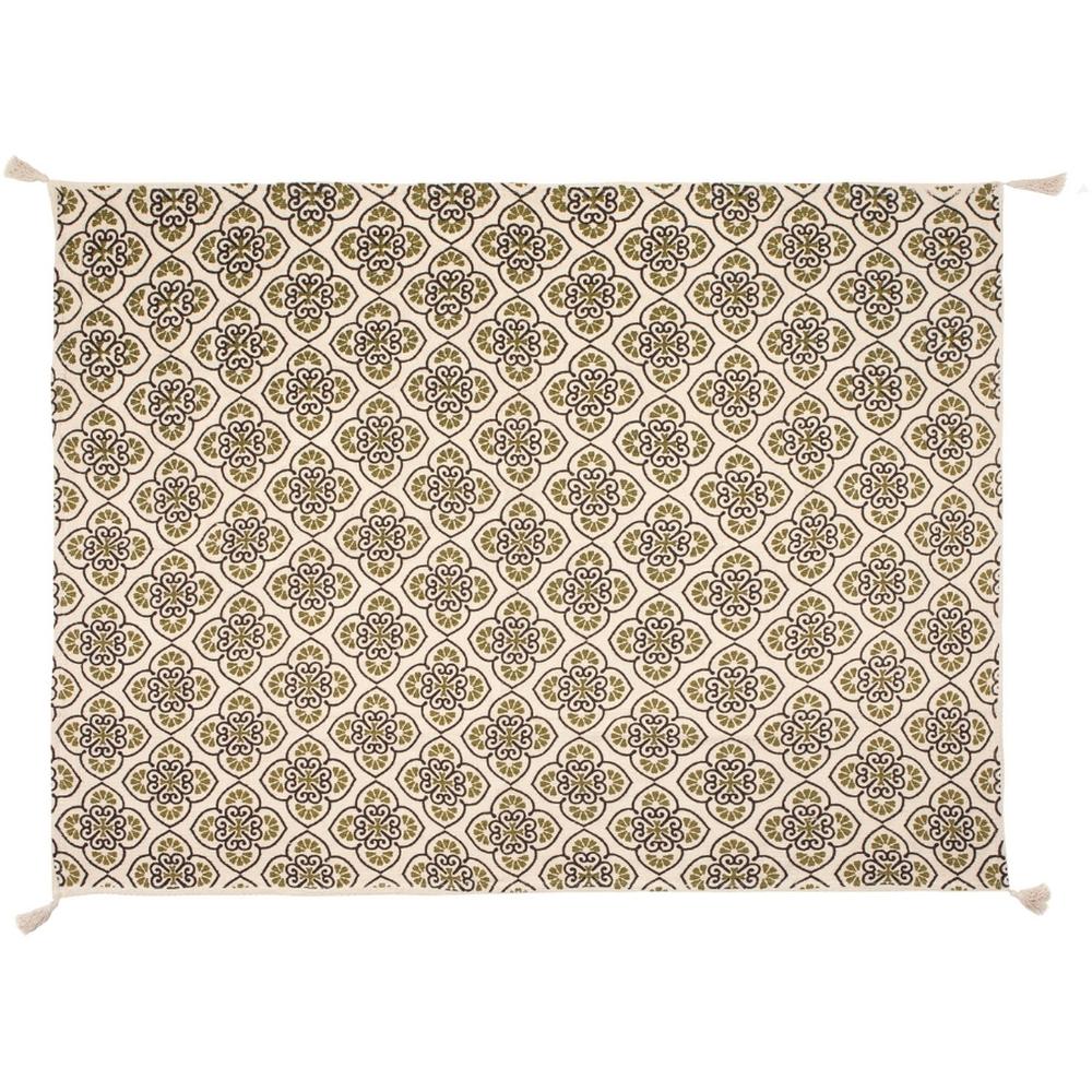 [700503] Couverture en Coton Géométrique Kasa 130x160cm