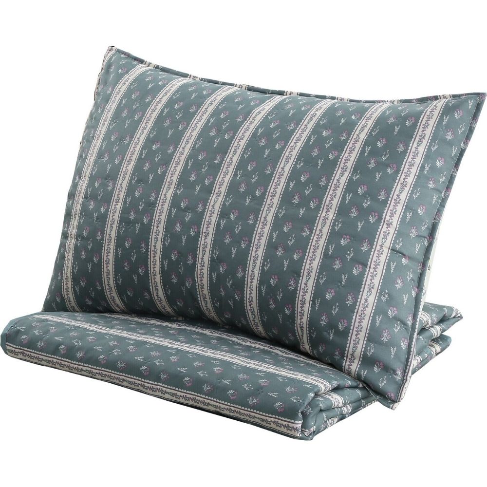 [731308] Couvre-Lit Rayure Campestre Kasa 160x220cm