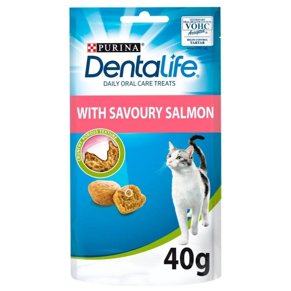 [683161] Friandises pour Chat au Saumon Dentalife 40g