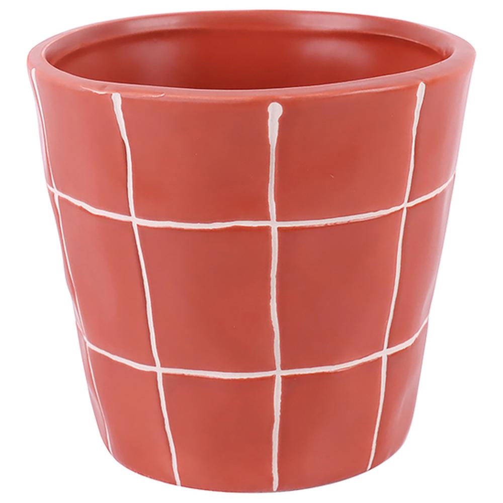 Vase Porcelaine Ocre Boho Kasa 12x13cm