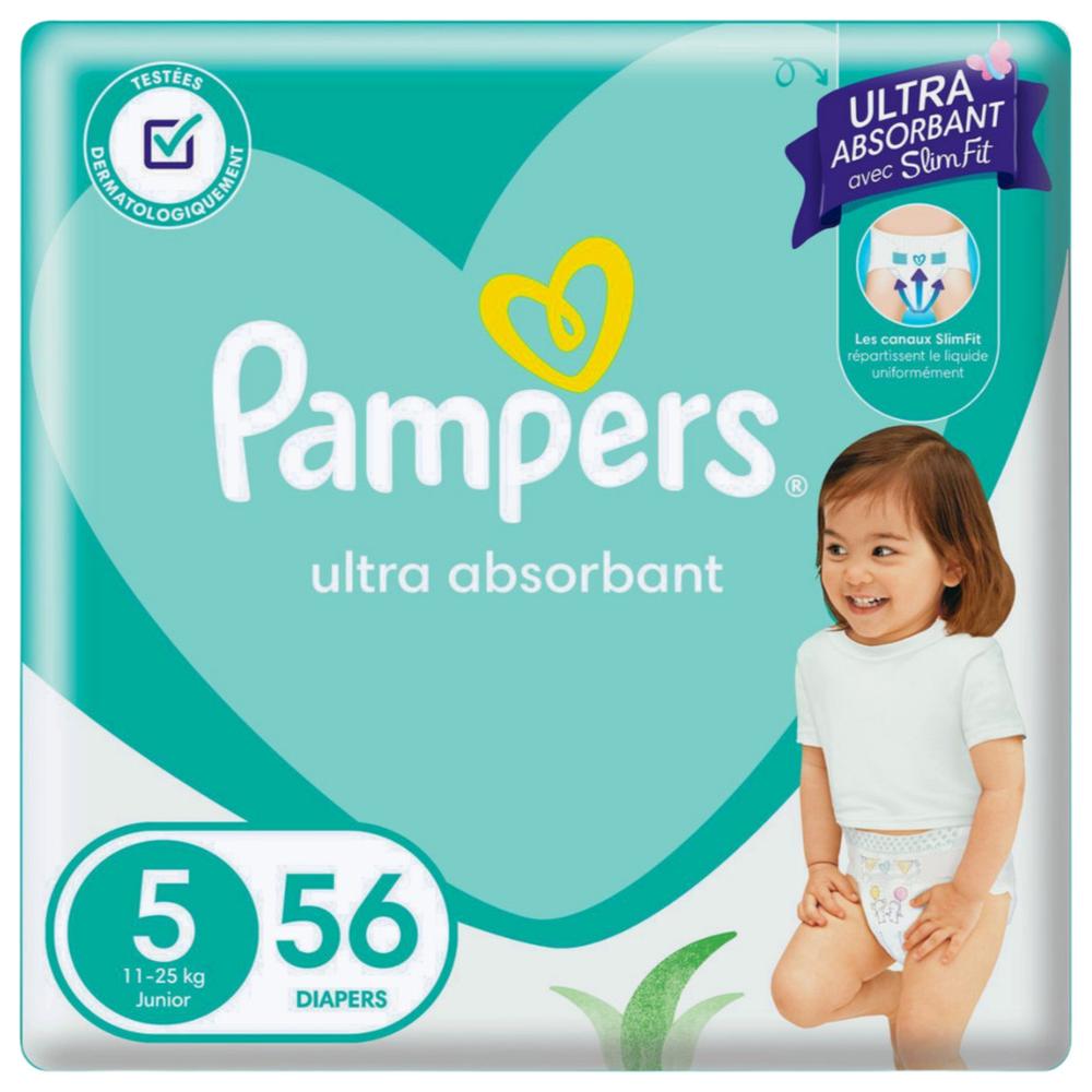Couches Bébé Baby-dry Taille 5 (11-25kg) Pampers 56 unités