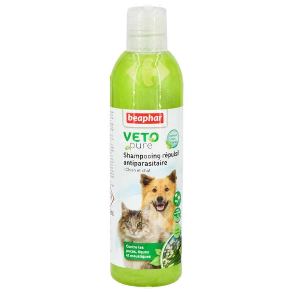 Shampooing Répulsif Antiparasitaire pour Chien et Chat Beaphar