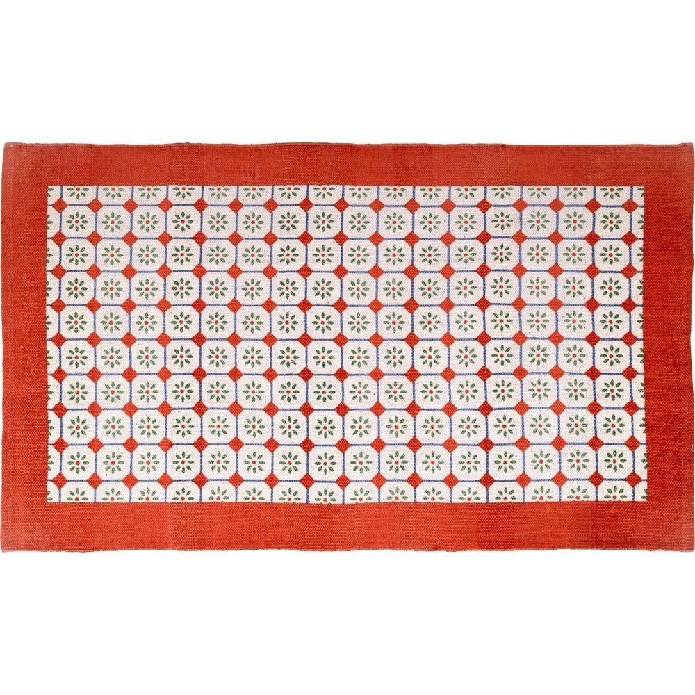 [731314] Tapis Motifs Oranges Kasa 90x150cm