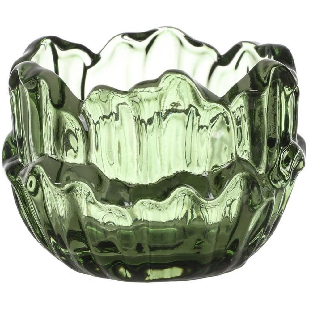 [716215] Photophore en Verre Vert Kasa