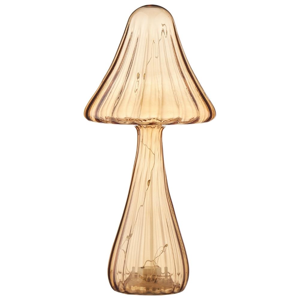 [722725] Biblot Champignon Orange avec LED Kasa 11,5x23 cm