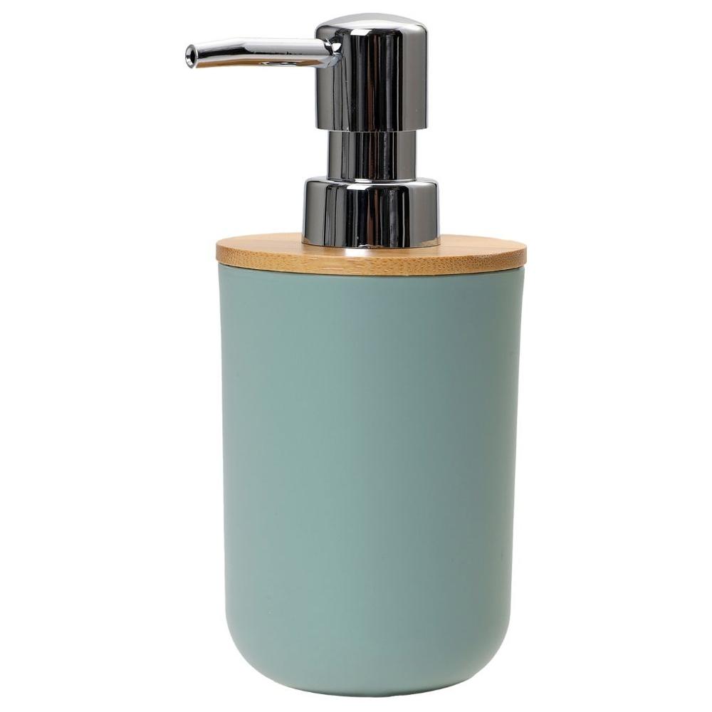[716791] Distributeur de Savon Bambou Vert PVC Kasa